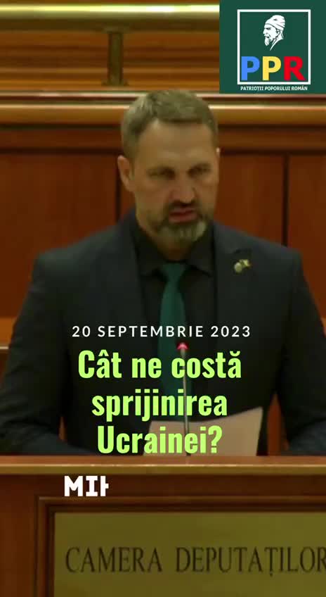 Cât ne costă sprijinirea Ucrainei? Partidul PPR 🇷🇴